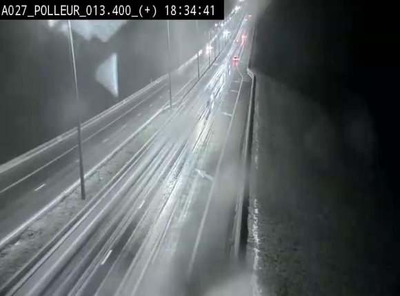 Webcam sur l'A27/E42 à hauteur du Viaduc de Polleur, juste après l'aire de Polleur
