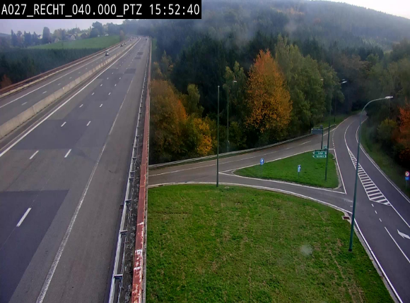 Webcam sur A27/E42 après Malmedy. Vue orientée vers l'Allemagne