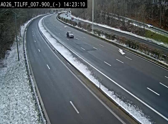 Webcam autoroute A26/E25 à Esneux, en Belgique en direction Luxembourg - BK 7.9