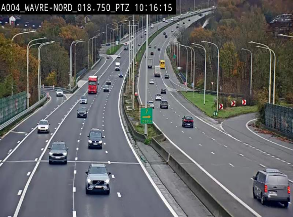 Webcam traffic E411(A4) - BK 18.7 - Bierges (Wavre Nord)
