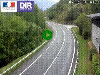 Caméra trafic sur la N90 à Bourg-Saint-Maurice, en provenance d'Aoste et en direction d'Albertville