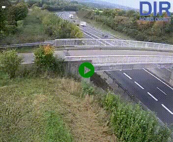Webcam sur A84 à hauteur de Pont-Farcy, au niveau du pont autoroutier sur la Vire, au sud de Saint-Lô
