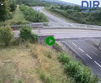 Webcam sur A84 à hauteur de Pont-Farcy, au niveau du pont autoroutier sur la Vire, au sud de Saint-Lô