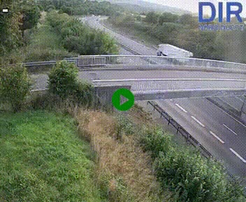 Webcam sur A84 à hauteur de Pont-Farcy, au niveau du pont autoroutier sur la Vire, au sud de Saint-Lô