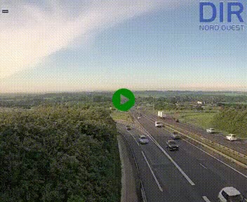 Webcam au début de l'A84 sur le périphérique Ouest de Caen (N814) à hauteur de la sortie 9, Porte de Bretagne