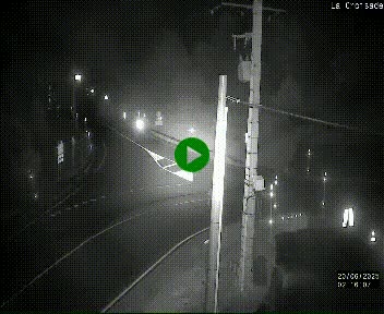 Webcam au carrefour de la croisade, à la jonction entre la N22 et la N320, avant le poste de douane franco-andorrane. Webcam à 1790 mètres d'altitude