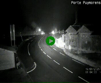 Webcam Col du Puymorens sur N320, en direction de Pas de la Casa (Andorre)