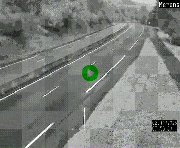 Webcam dans les Pyrénées à hauteur de Mérens-les-Vals sur N320, en direction de Pas de la Casa (Andorre)