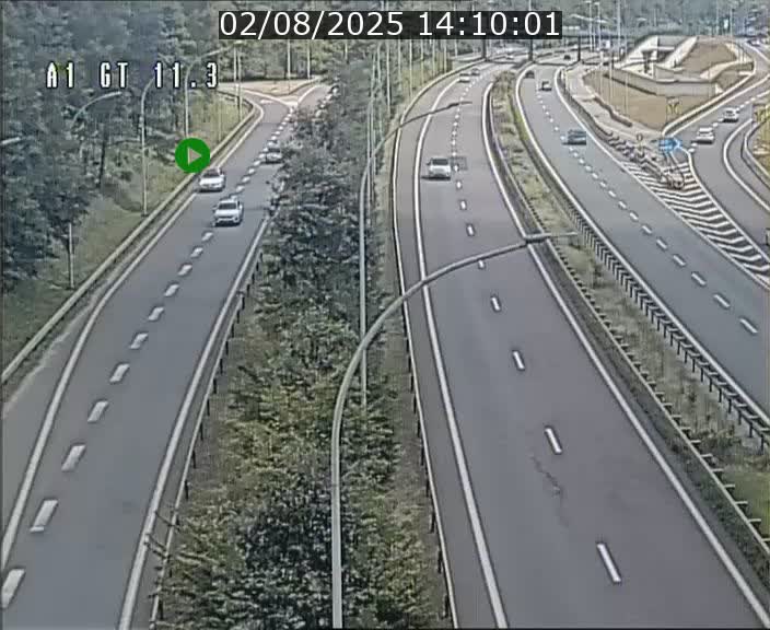 Traffic live webcam Luxembourg Senningerberg - A1 direction Allemagne - BK 11.3
