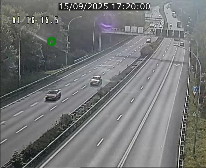 Traffic live webcam Luxembourg Munsbach - A1 direction Luxembourg - BK 15.5