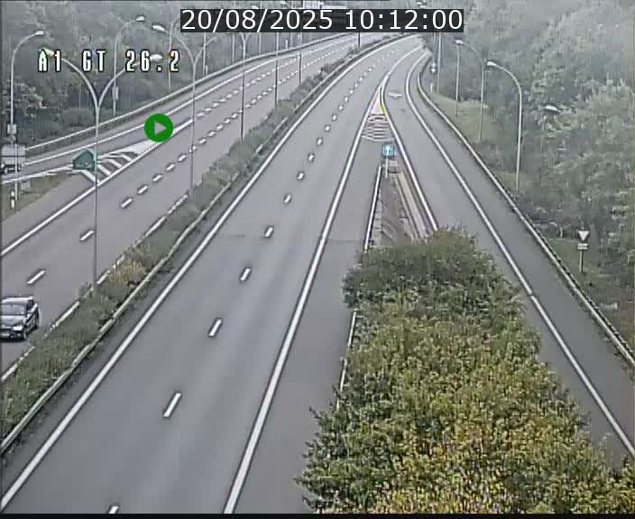 Traffic live webcam Luxembourg Grevenmacher - A1 direction Allemagne - BK 26.2