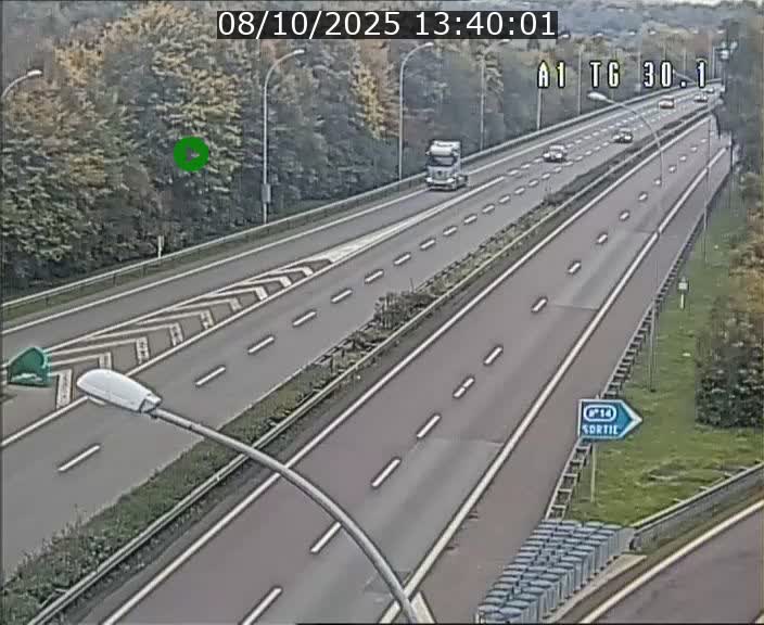Traffic live webcam Luxembourg Grevenmacher - A1 direction Luxembourg - BK 30.1