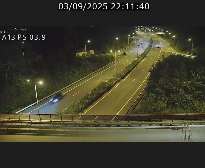 Traffic live webcam Luxembourg Differdange - A13 direction Esch-sur-Alzette - BK 3.9