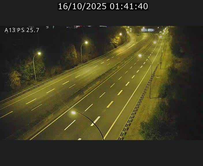 Traffic live webcam Luxembourg Frisange - A13 direction Allemagne - BK 26