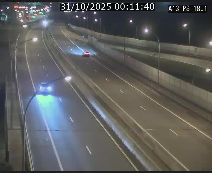 Traffic live webcam Luxembourg Dudelange - A13 direction Croix de Bettembourg - BK 18.1