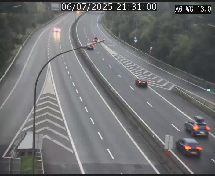Traffic live webcam Luxembourg Mamer - A6 - BK 13 - direction Luxembourg/France/Allemagne