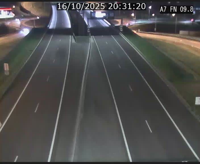 Caméra trafic Luxembourg - A7, Tunnel Gousselerbierg, sortie sud, direction rond-point Lorentzweiler (BK 9.9)