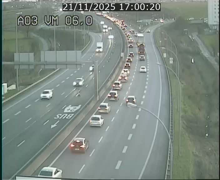 Traffic live webcam Luxembourg Aire de Berchem - A3 - BK 6 - direction France