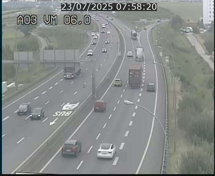 Traffic live webcam Luxembourg Aire de Berchem - A3 - BK 6 - direction France