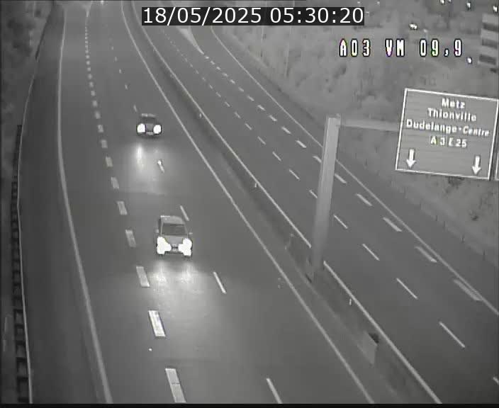 Webcam Autoroute à la Croix de Bettembourg - A3 - BK 9.9 - direction France