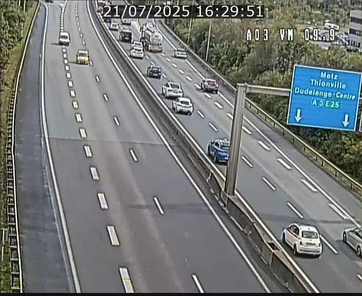 Webcam Autoroute à la Croix de Bettembourg - A3 - BK 9.9 - direction France