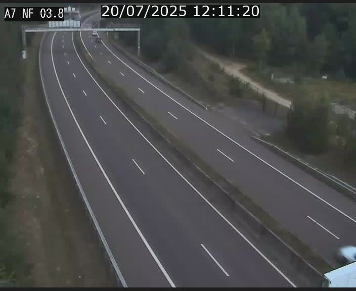 Webcam autoroute A7 au Luxembourg à la sortie du Tunnel Stafelter vers le Nord