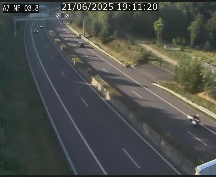 Webcam autoroute A7 au Luxembourg à la sortie du Tunnel Stafelter vers le Nord