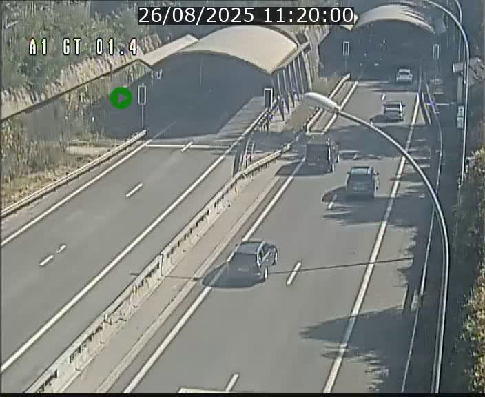 Traffic live webcam Luxembourg Hesperange - A1 direction Kirchberg - BK 1.4