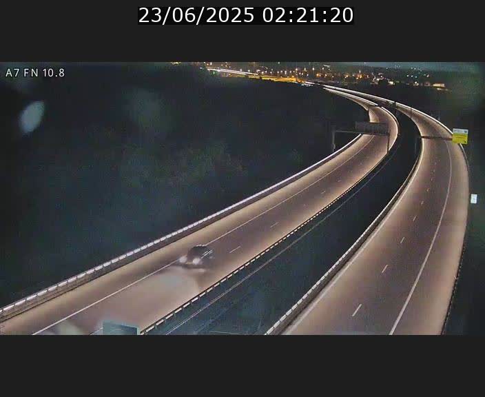 Caméra trafic Luxembourg - A7, Tunnel Gousselerbierg, sortie sud, direction rond-point Lorentzweiler (BK 10.8)
