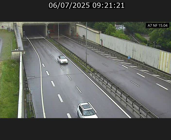 Caméra trafic Luxembourg - A7, Tunnel Mersch, entrée sud, direction Ettelbruck