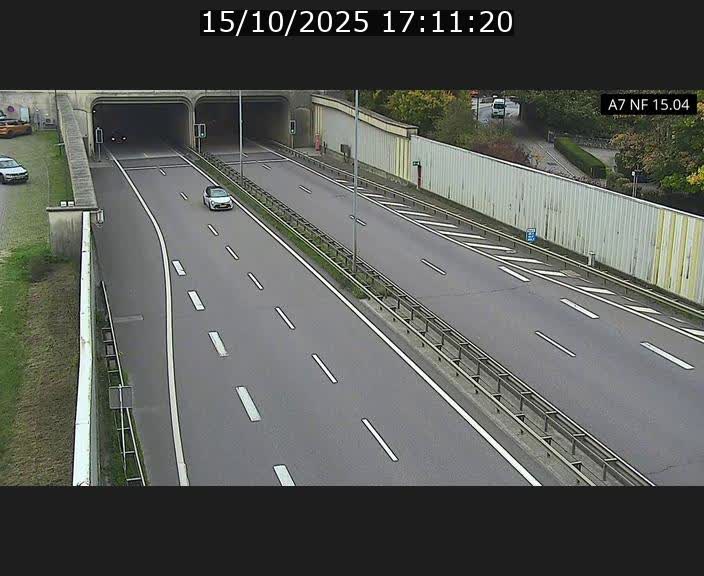 Caméra trafic Luxembourg - A7, Tunnel Mersch, entrée sud, direction Ettelbruck