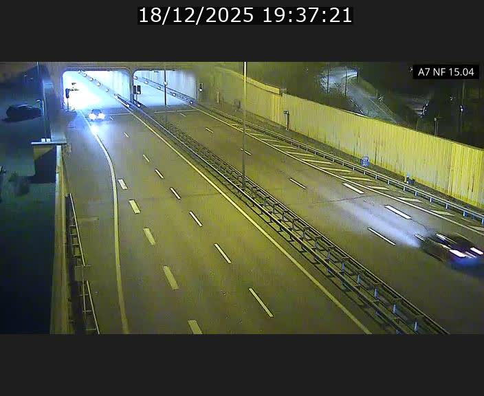 Caméra trafic Luxembourg - A7, Tunnel Mersch, entrée sud, direction Ettelbruck