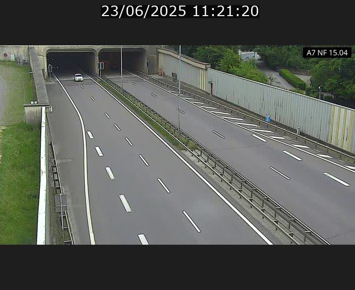 Caméra trafic Luxembourg - A7, Tunnel Mersch, entrée sud, direction Ettelbruck