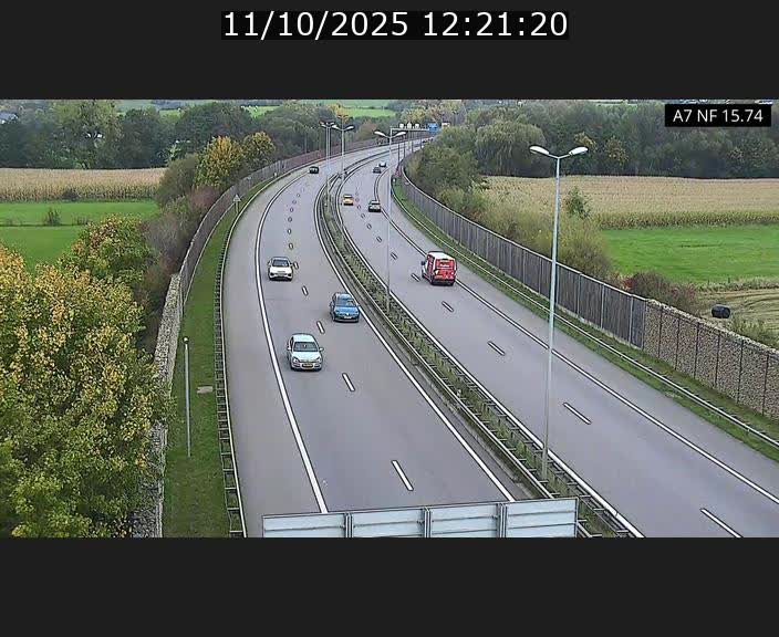 Caméra trafic Luxembourg - A7, Tunnel Mersch, entrée nord, direction Lorentzweiler