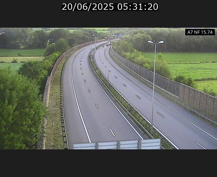 Caméra trafic Luxembourg - A7, Tunnel Mersch, entrée nord, direction Lorentzweiler