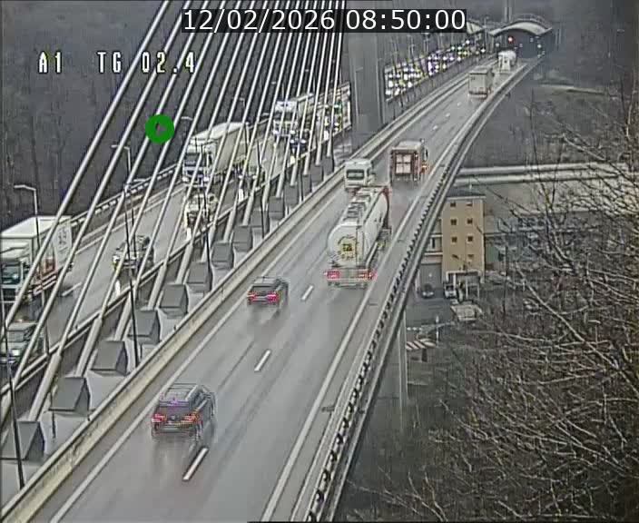 Traffic live webcam Luxembourg Sandweiler - A1 direction Luxembourg-ville - BK 2.4