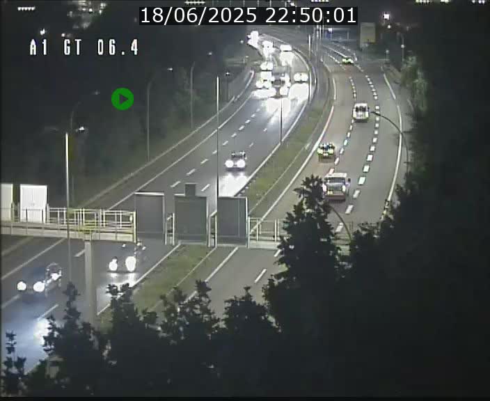 Traffic live webcam Luxembourg Hamm - A1 direction Sandweiler - BK 6.4