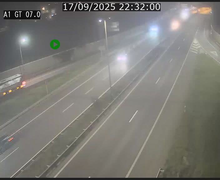 Traffic live webcam Luxembourg Cents - A1 direction Kirchberg - BK 7
