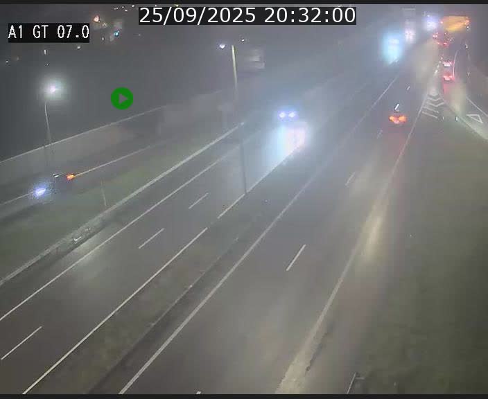 Traffic live webcam Luxembourg Cents - A1 direction Kirchberg - BK 7