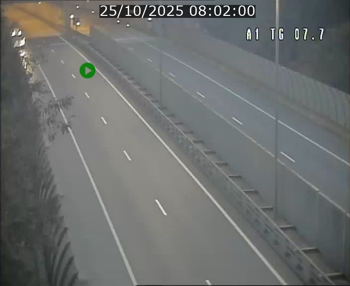 Traffic live webcam Luxembourg Kirchberg - A1 direction Luxembourg-ville - BK 7.7
