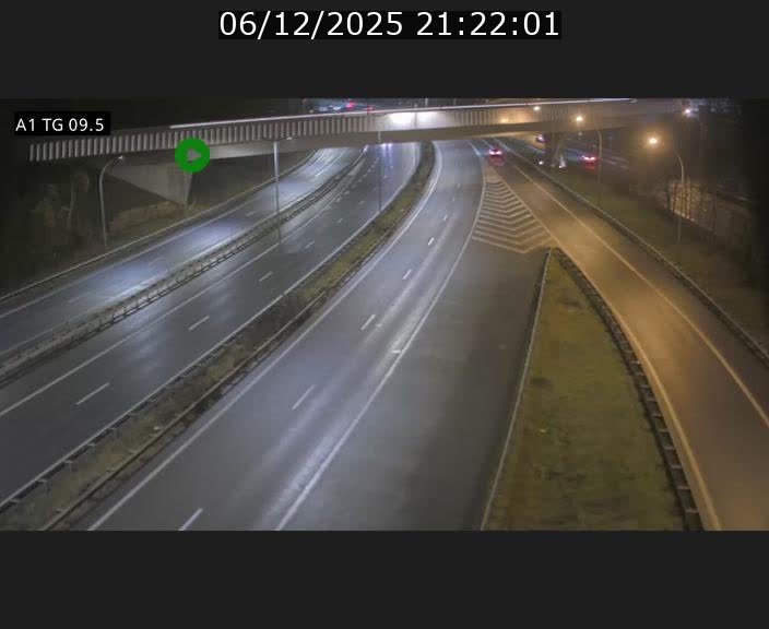Traffic live webcam Luxembourg Jonction Grünewald - A1 direction Luxembourg-ville - BK 9.5
