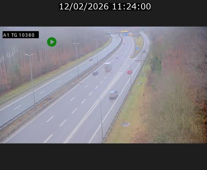 Traffic live webcam Luxembourg Senningerberg - A1 direction Luxembourg Kirchberg - BK 10.3