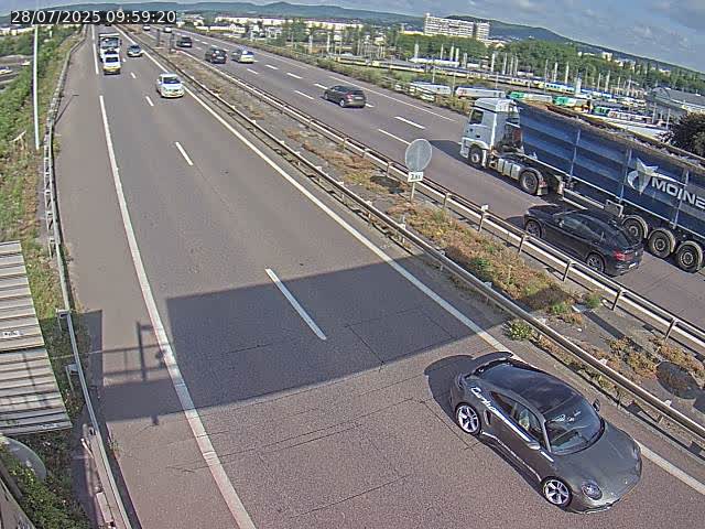 Caméra autoroute France - A31, Yutz direction Metz