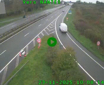 Webcam N147 au nord de Poitiers et à la jonction avec la A10