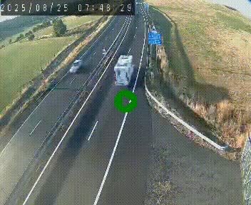 Caméra autoroute A75 à hauteur du col de la Fageole en direction de Clermont-Ferrand