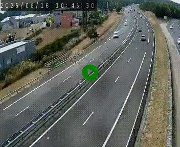 Caméra autoroute A75 à hauteur du col du rocher blanc en direction de Montpellier