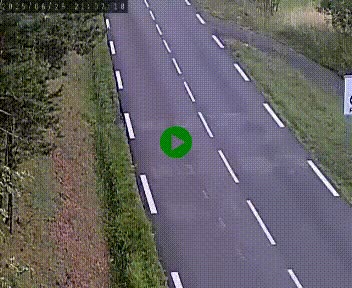 Caméra routière France - N102, au niveau du col de Montmirat à Saint-Etienne-du-Valdonnez à 1039 mètres d'altitude