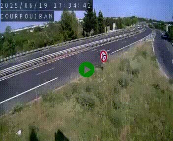 Caméra routière France - N109, Courpouiran - La plaine, en direction de Clermont l'Hérault, à la sortie de Montpellier