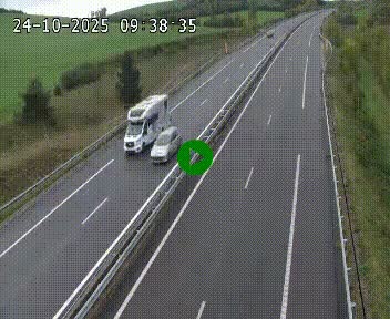 Caméra autoroutière France - A75, Montalies, à hauteur de Séverac-le-Chateau, en direction du viaduc de Millau