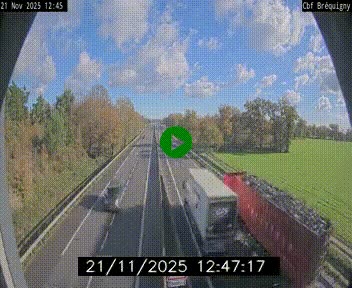 Webcam sur le périphérique de Rennes (N136) à hauteur du quartier Bréquigny, au sud de la ville